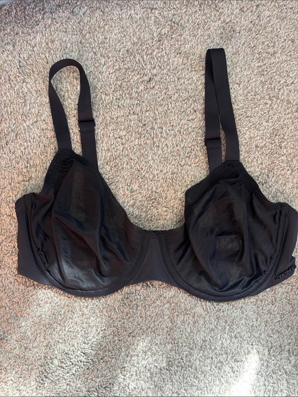 SKIMS Black Underwire Support Bra